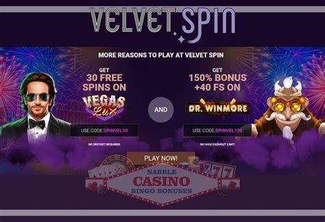Velvet Spin Casino No Deposit Bonus Codes Validated on 03 February, 2023 120 no deposit free spins AND 2000 match bonus 40 extra spins. . Velvet spin casino promo code